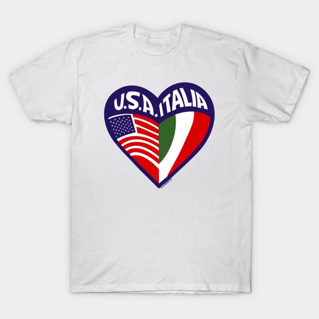 RETRO REVIVAL - "Love Italian American Style" T-Shirt by ItalianPowerStore